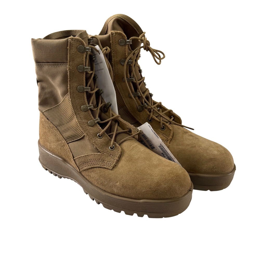 Hot Weather Army Combat Boots Coyote Brown Size 10 New With Tags Made In USA